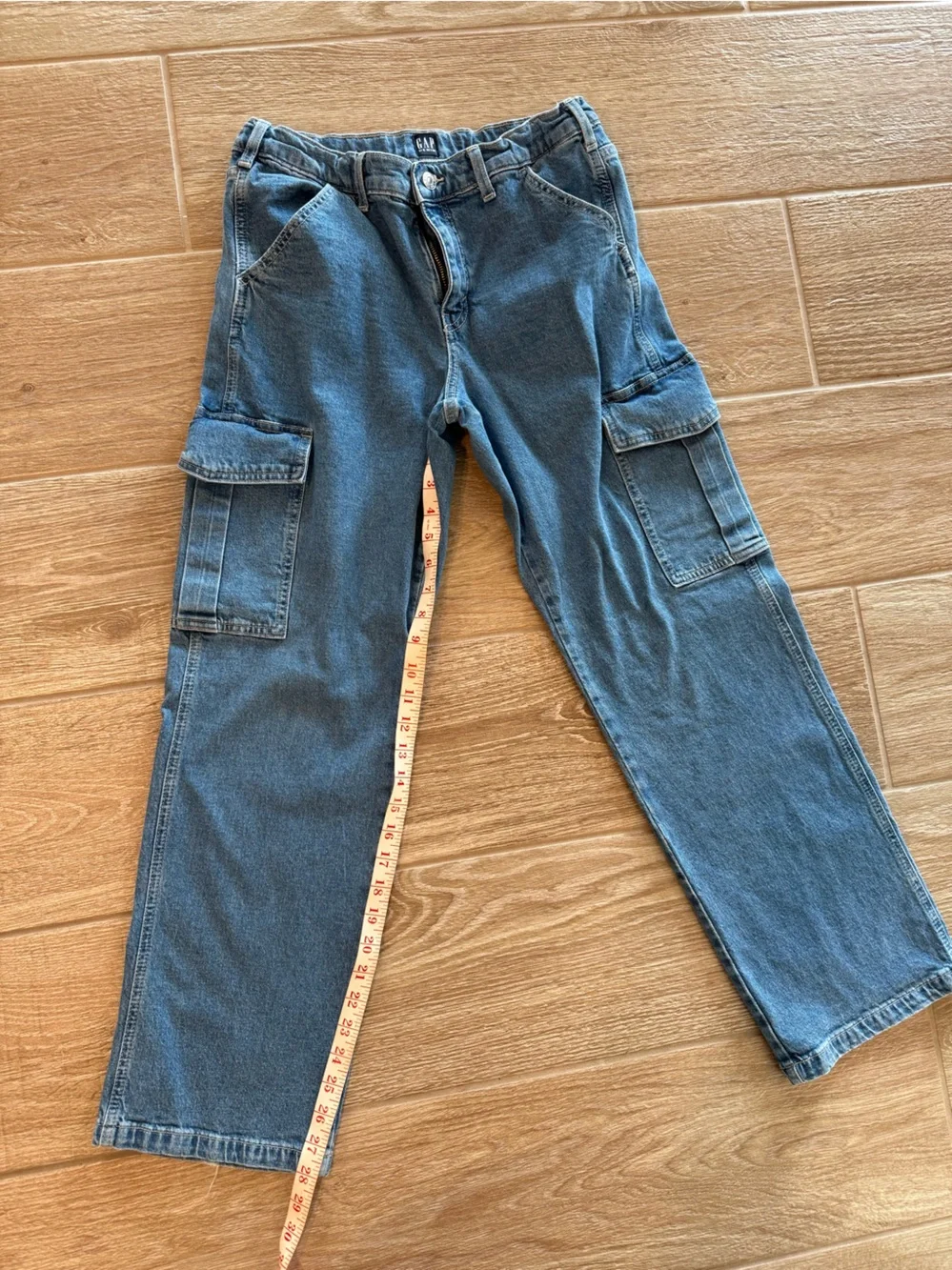 GAP Blue Cargo Denim Jeans for Girls